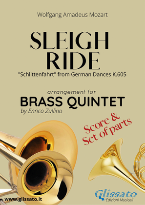 Book cover for Sleigh Ride - Brass quintet/ensemble score & parts (10)