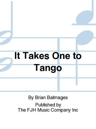 Book cover for It Takes One to Tango