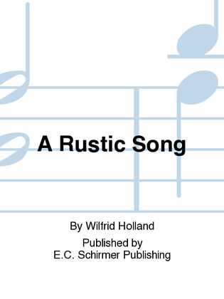 Book cover for A Rustic Song