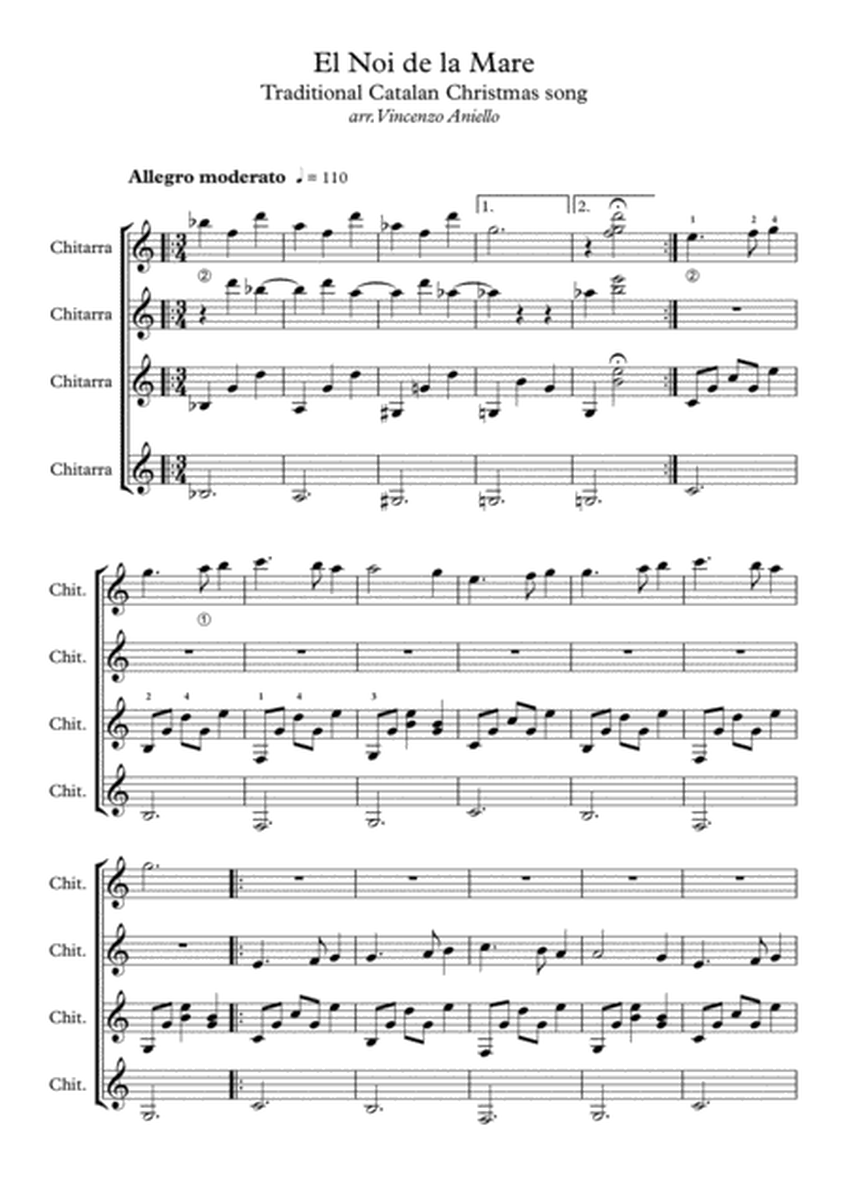 El Noi de la Mare (guitar ensemble) - Score Only image number null