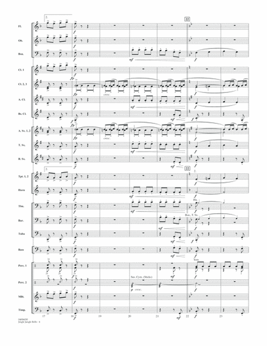 Jingle Jangle Bells (Jolly Old St. Nicholas/Jingle Bells) - Conductor Score (Full Score)