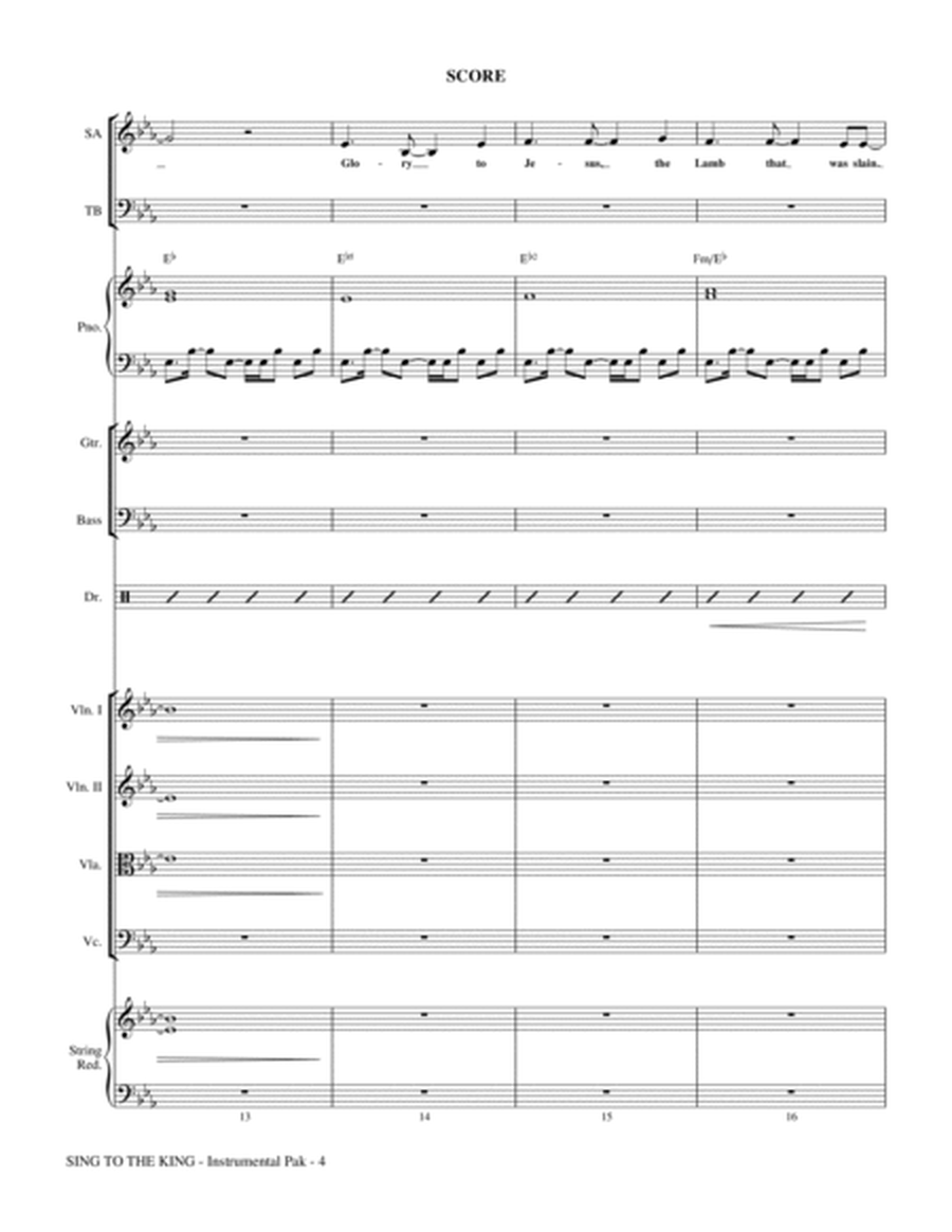 Sing To The King (arr. Phillip Keveren) - Full Score