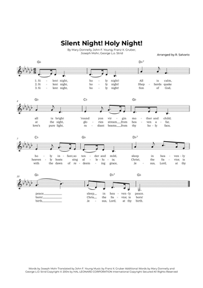 Book cover for Silent Night! Holy Night! (Key of G-Flat Major)