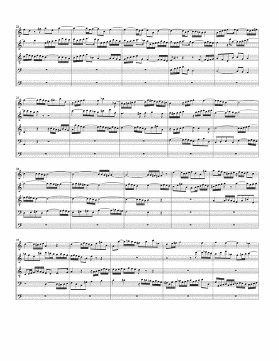 Fugue for organ, BWV 547/II (arrangement for 5 recorders)