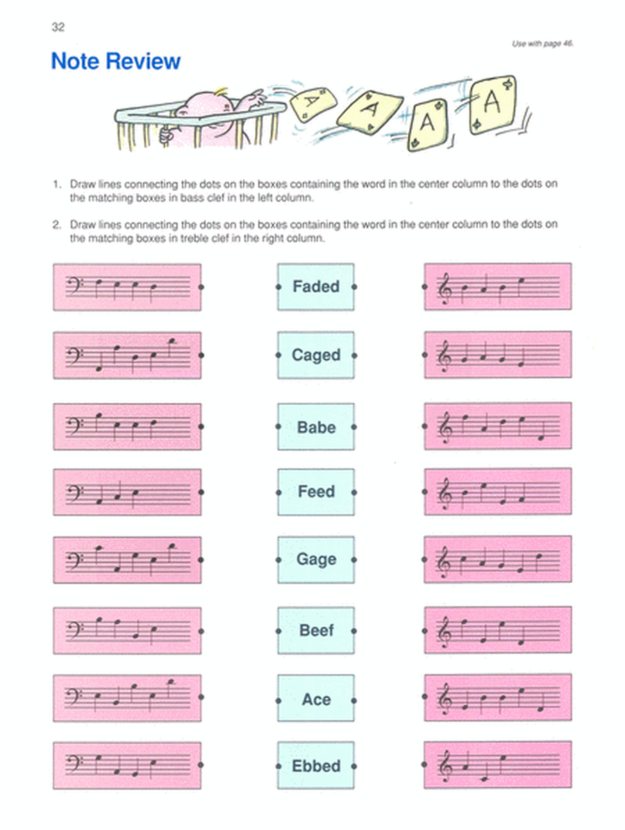 Alfred's Basic Piano Course Notespeller, Level 1B