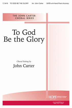 Book cover for To God Be the Glory