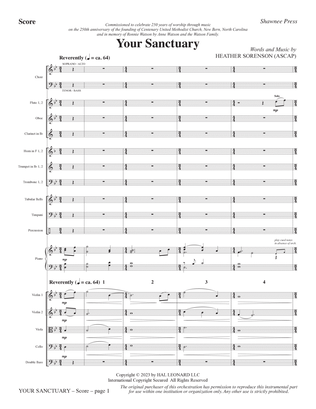 Book cover for Your Sanctuary - Full Score