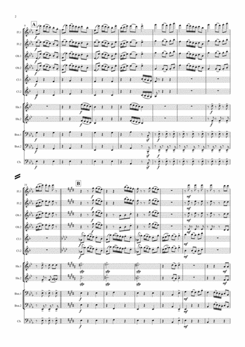 Thompson: Tyneside Dances: "When the boat comes in " - symphonic wind/bass image number null