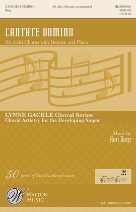 Book cover for Cantate Domino - SA divisi
