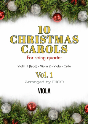 10 Christmas Carols for String Quartet, Vol. 1 - Viola