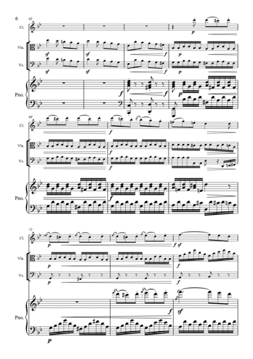 Beethoven - Rondo Op.49 - Clarinet Viola Cello Piano, Piano Quartet