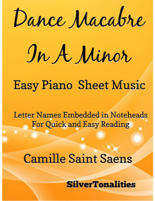 Book cover for Danse Macabre Easy Piano in A Minor Sheet Music