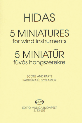 Book cover for 5 Miniatures for Wind Instruments