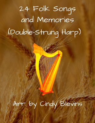 Book cover for 24 Folk Songs and Memories, for Double-Strung Harp