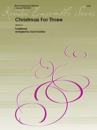 Book cover for Christmas For Three - C Bass Instruments