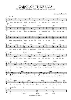 Carol of the Bells (Lead Sheet)