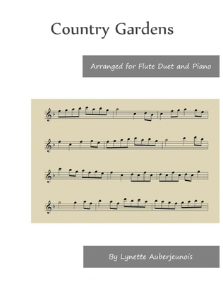 Book cover for Country Gardens - Flute Duet and Piano