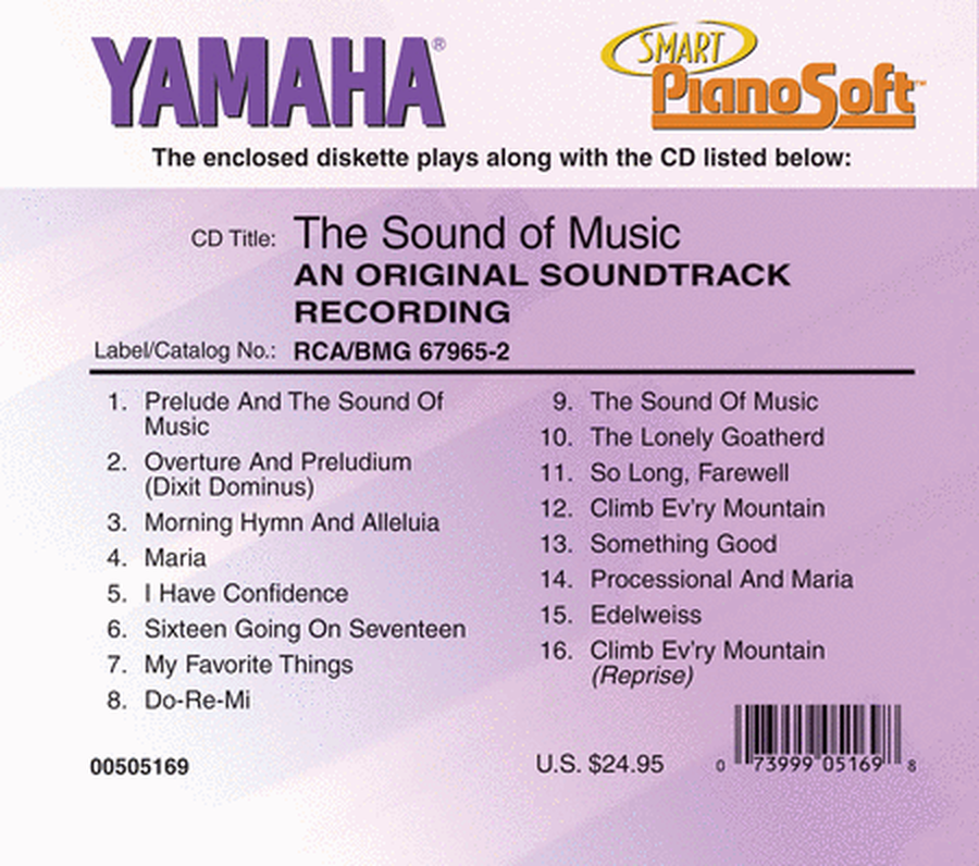 The Sound of Music - An Original Soundtrack Recording - Piano Software  Sheet Music