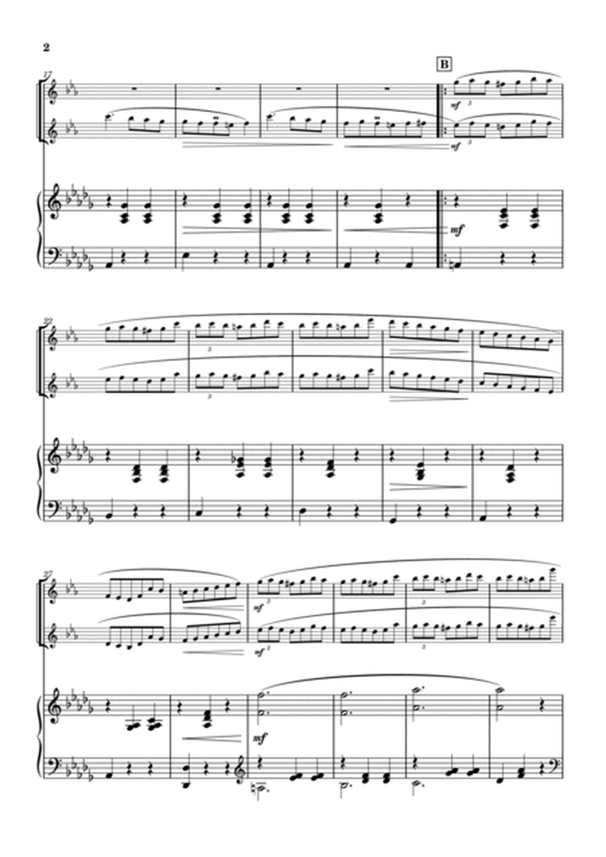 "Valse op.64-1" (Desdur) Piano trio/ soprano sax duo (1ver.) image number null