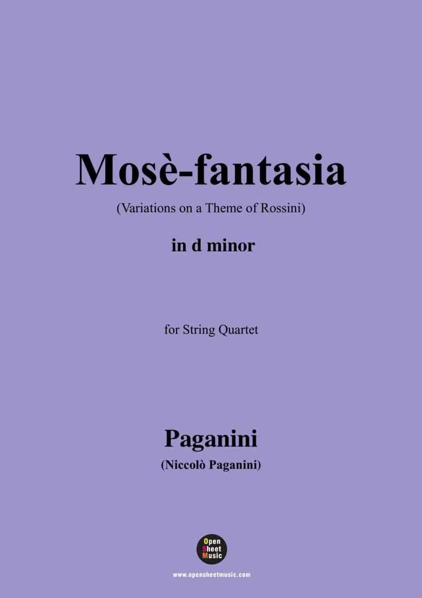 Paganini-Variations on a Theme of Rossini(Mose-fantasia),MS 23,in d minor image number null