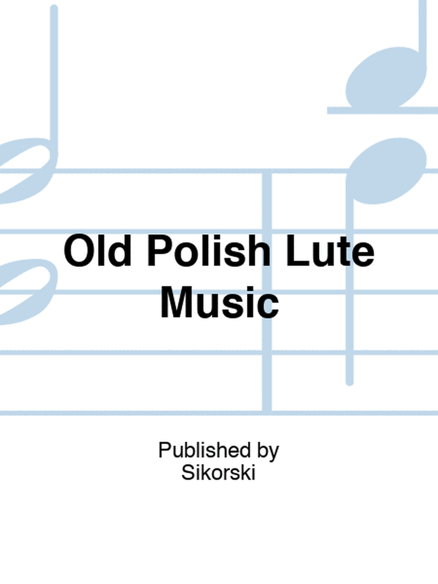 Old Polish Lute Music