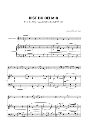 Book cover for Bist du bei Mir (BWV 508) (for English Horn and Piano)