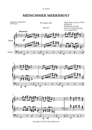 Midsummer Merriment, Op. 267 (Organ Solo) by Vidas Pinkevicius (2024)