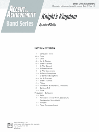 Book cover for Knight's Kingdom: Score