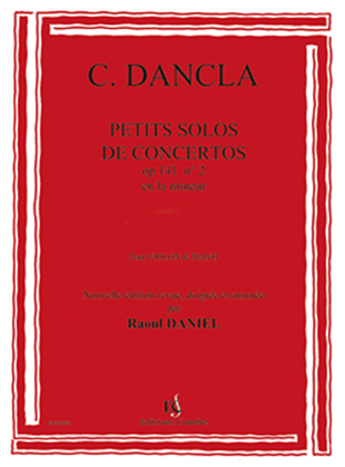 Book cover for Petit solo de concerto Op. 141 No. 2 en La min.