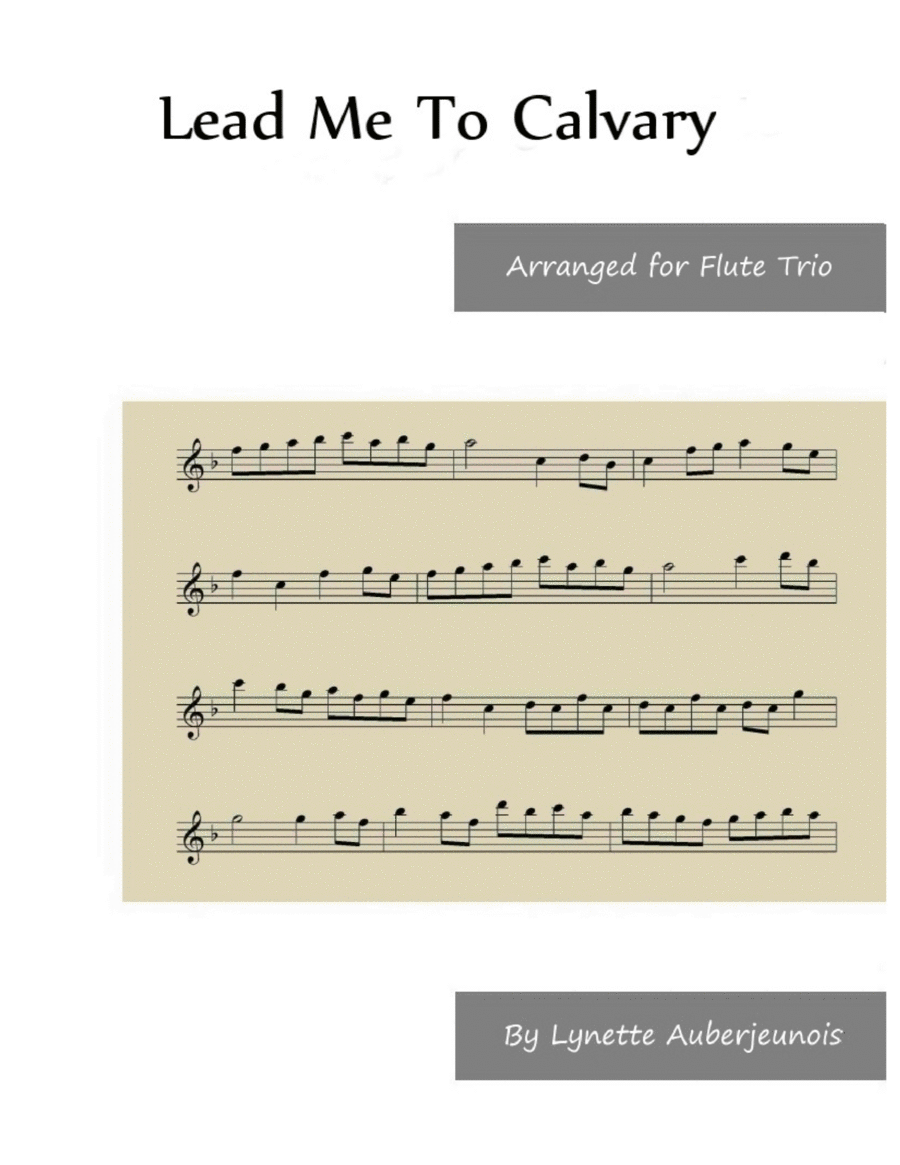 Lead Me To Calvary - Flute Trio image number null