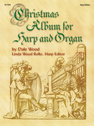 Book cover for Christmas Album for Harp and Organ - Harp Part