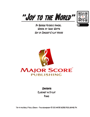 Book cover for Joy to the World - Clarinet & Piano
