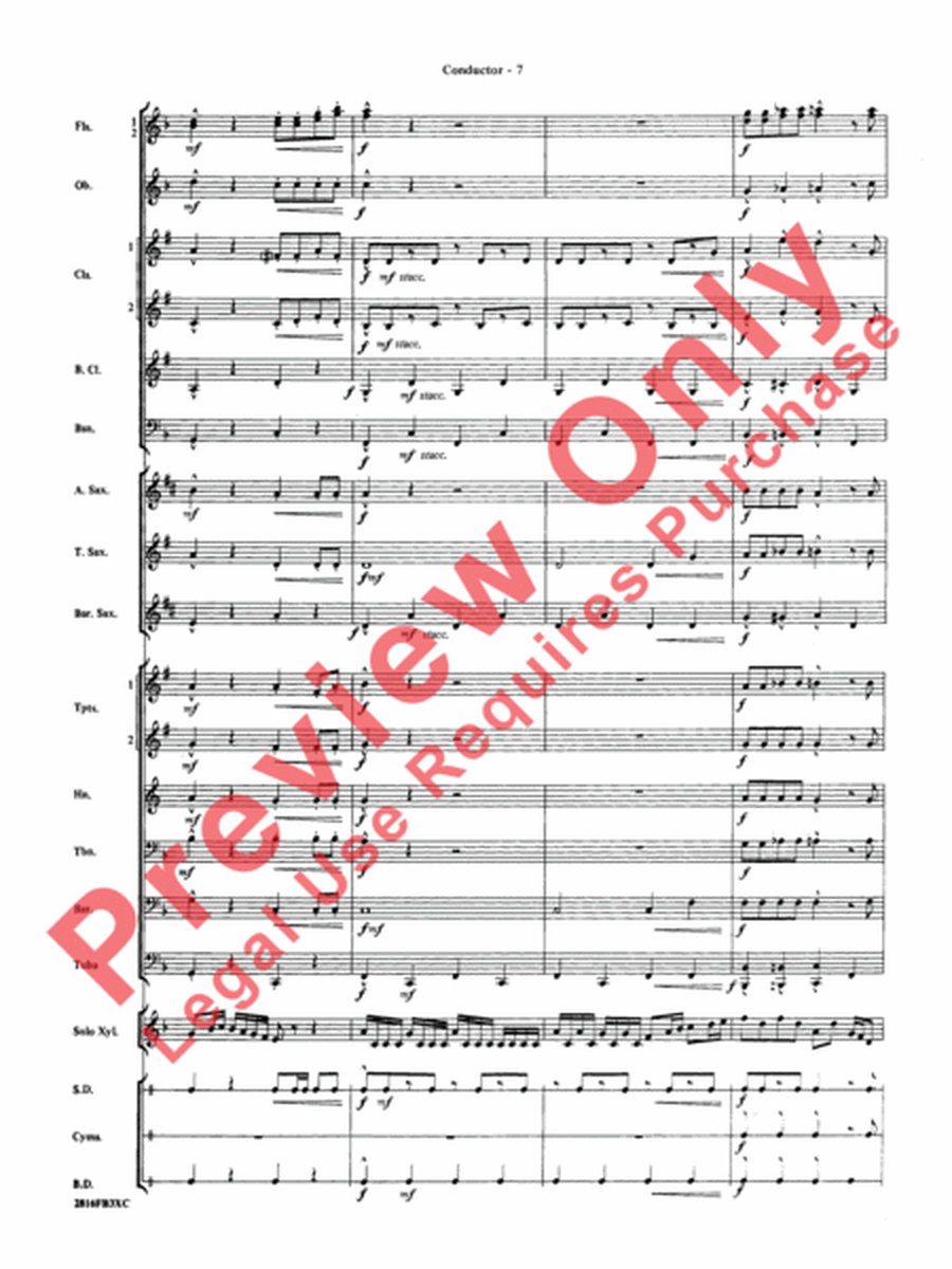 Fiddle-Faddle by Leroy Anderson Concert Band - Sheet Music