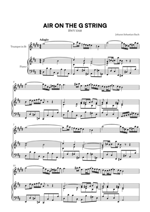 Johann Sebastian Bach - Air on the G String (for Trumpet in Bb and Piano)
