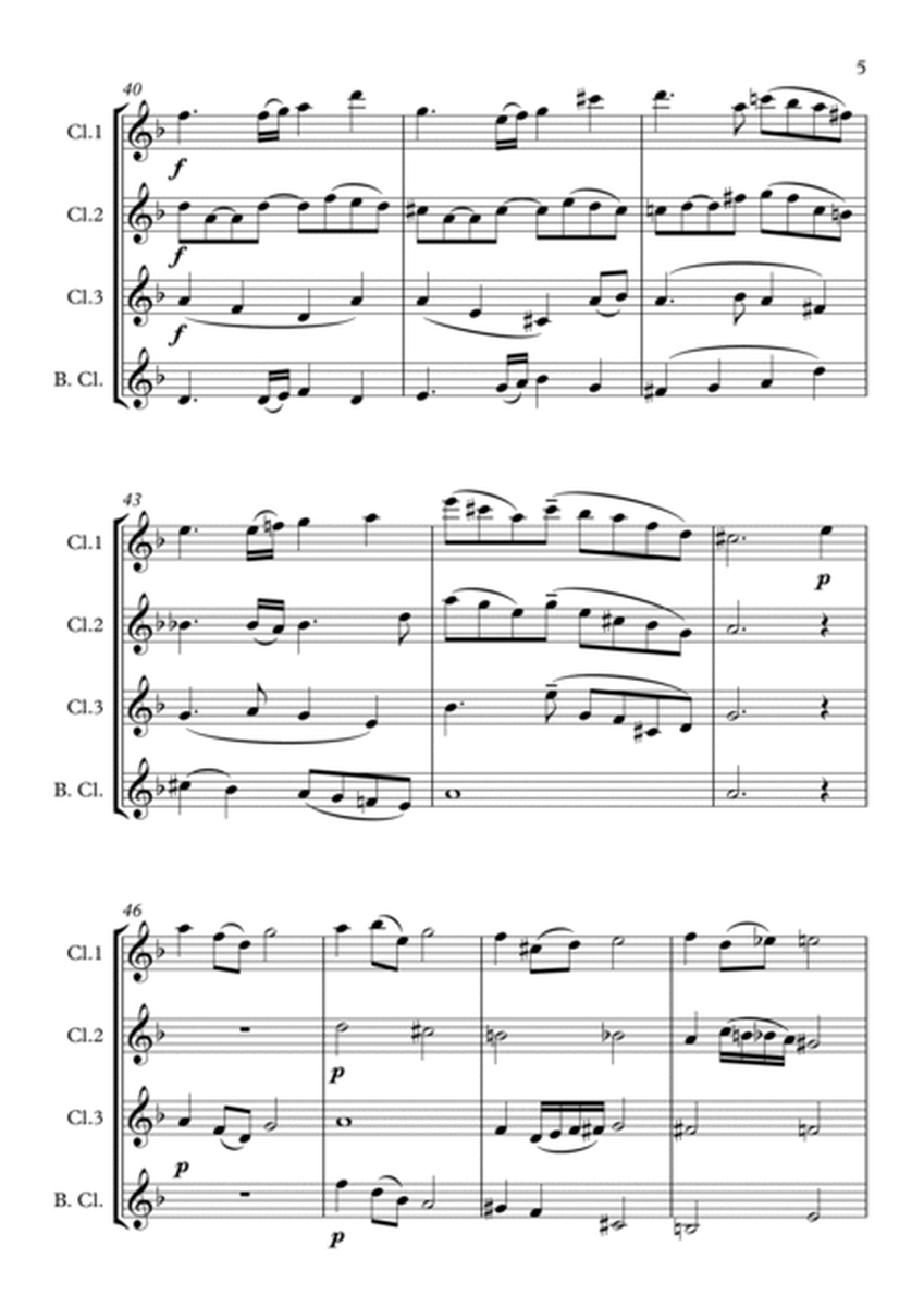 Melancholy - Clarinet Quartet image number null