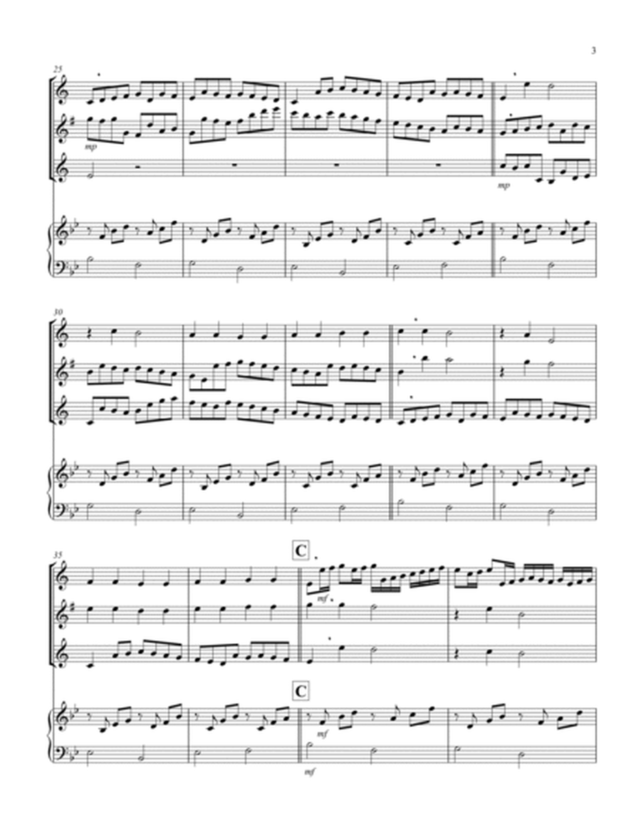 Canon (Pachelbel) (Bb) (Saxophone Trio - 1 Sop, 1 Alto, 1 Tenor), Keyboard)