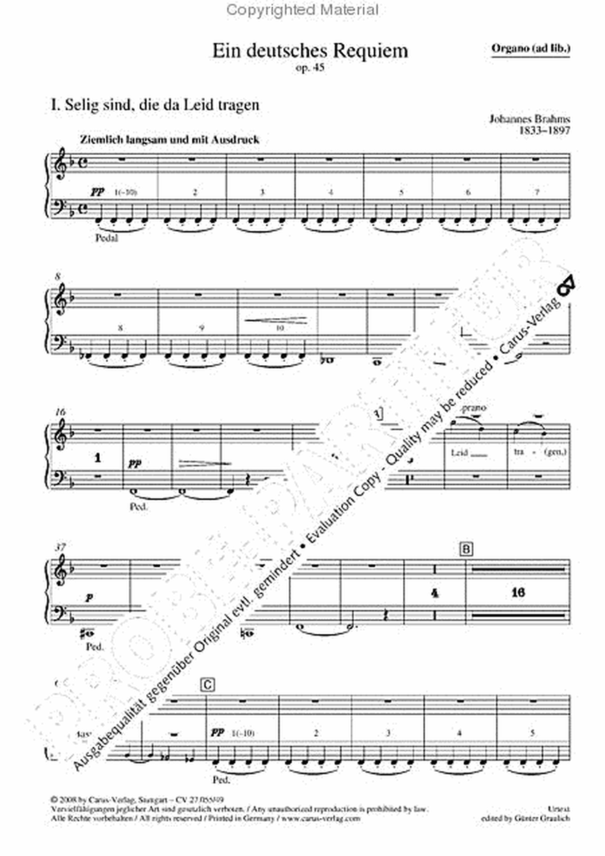 Ein Deutsches Requiem (German Requiem)