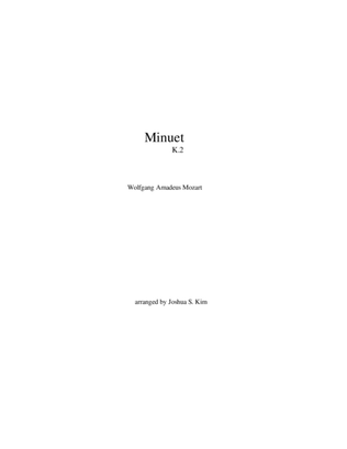 Minuet for String Trio (K. 2)