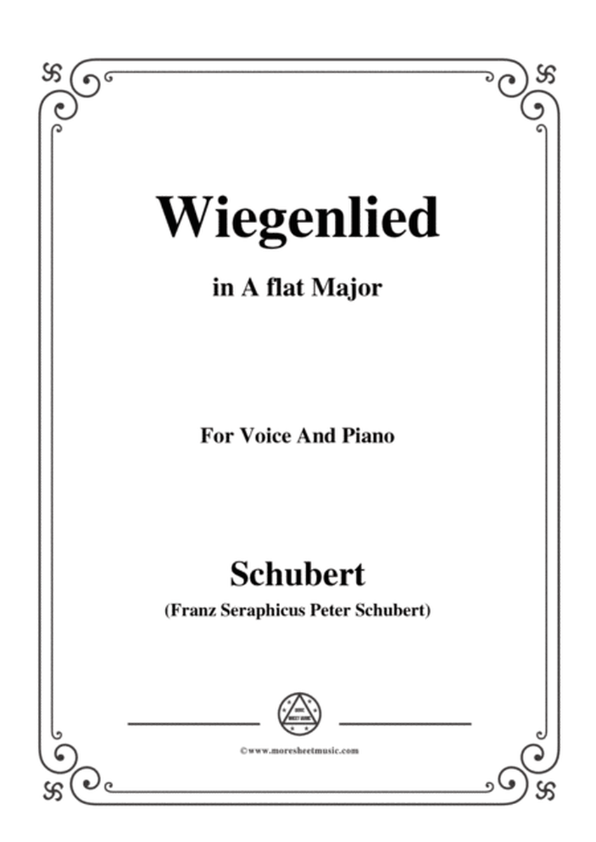 Schubert-Wiegenlied,in A flat Major,for Voice&Piano image number null