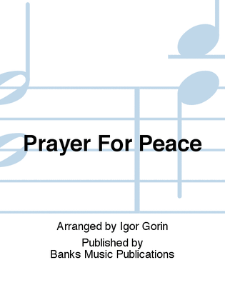 Book cover for Prayer For Peace