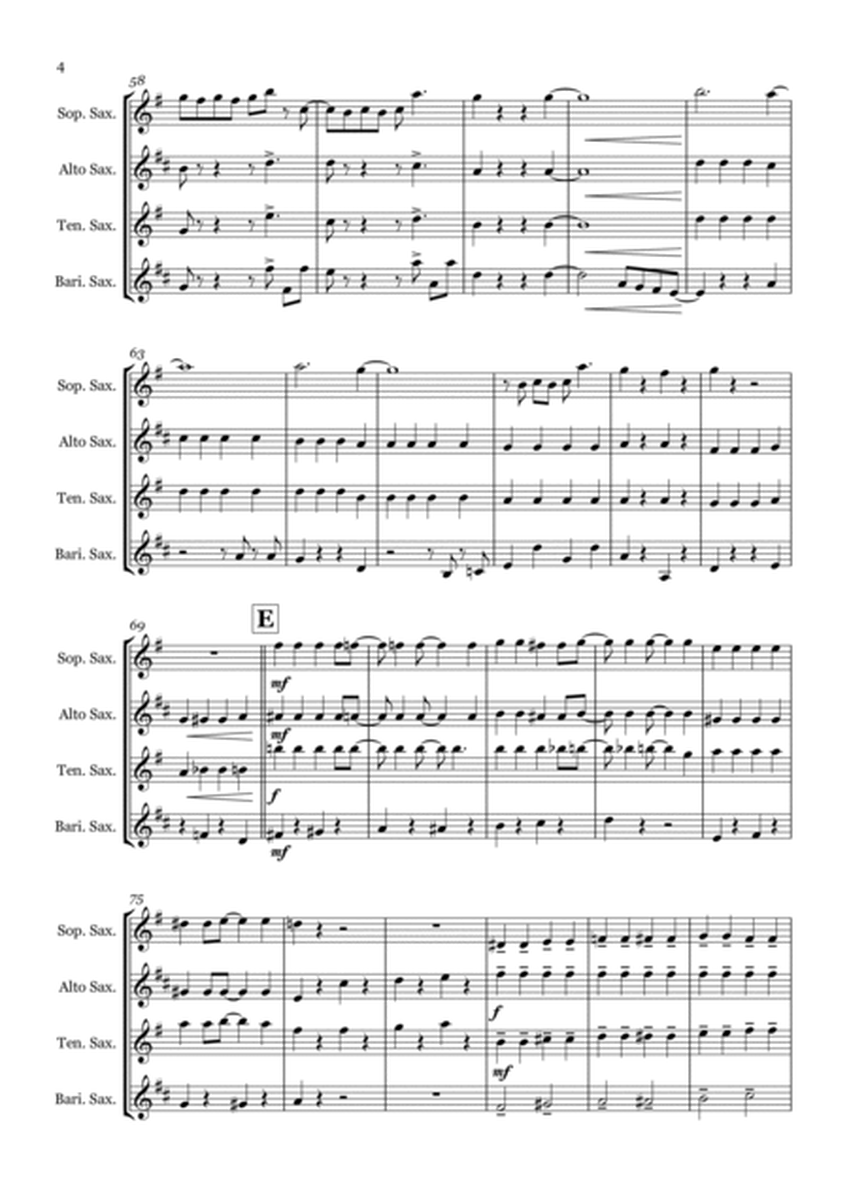 Popular from 'Wicked' - Saxophone quartet (SATB) image number null