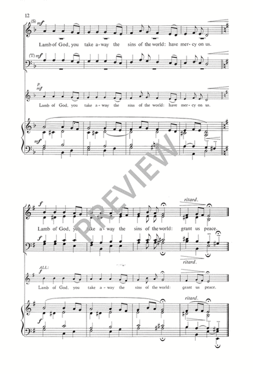 A New Mass for Congregations - SATB edition