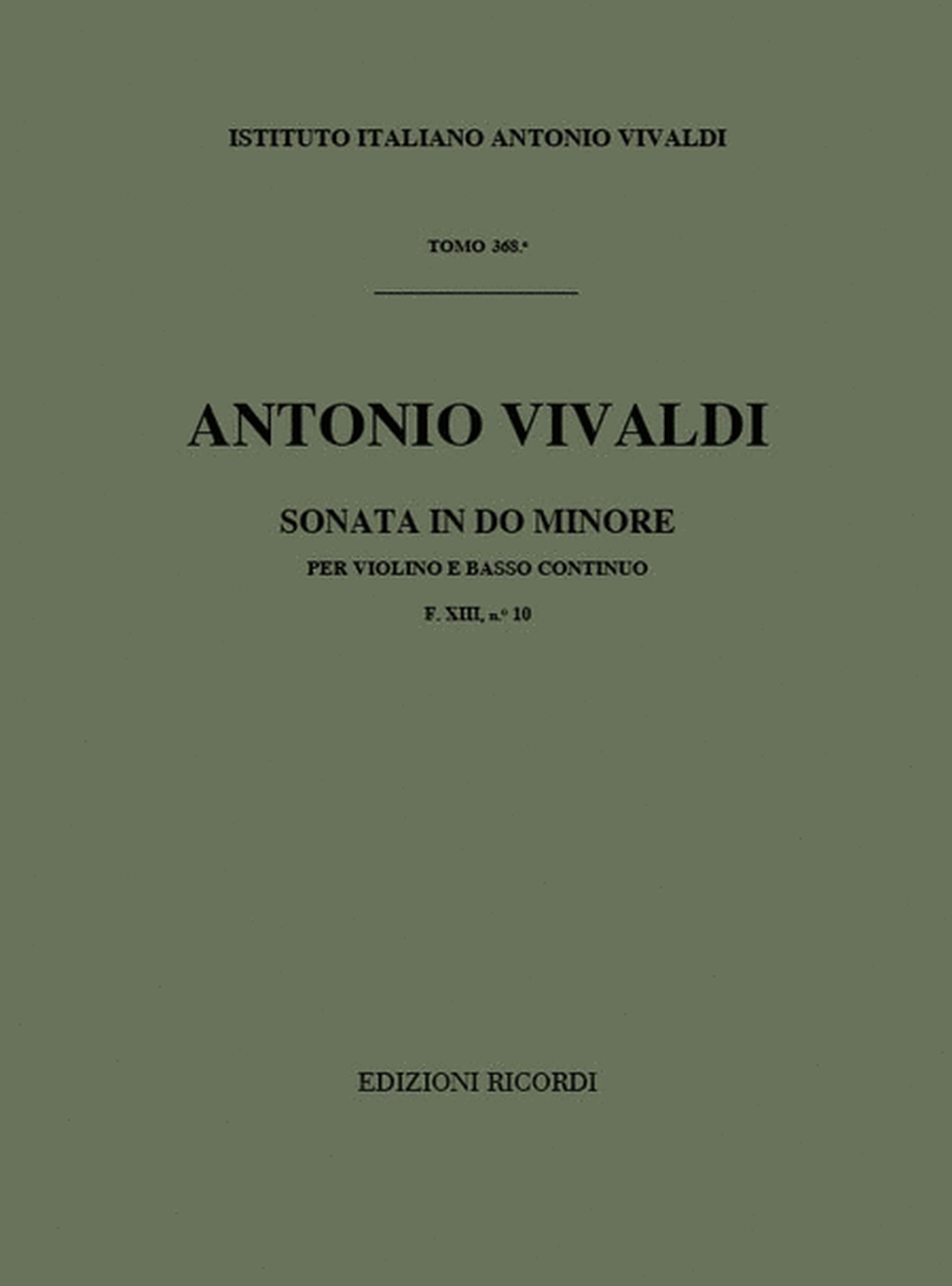Sonata in Do Min Rv 5 Per Violino e BC