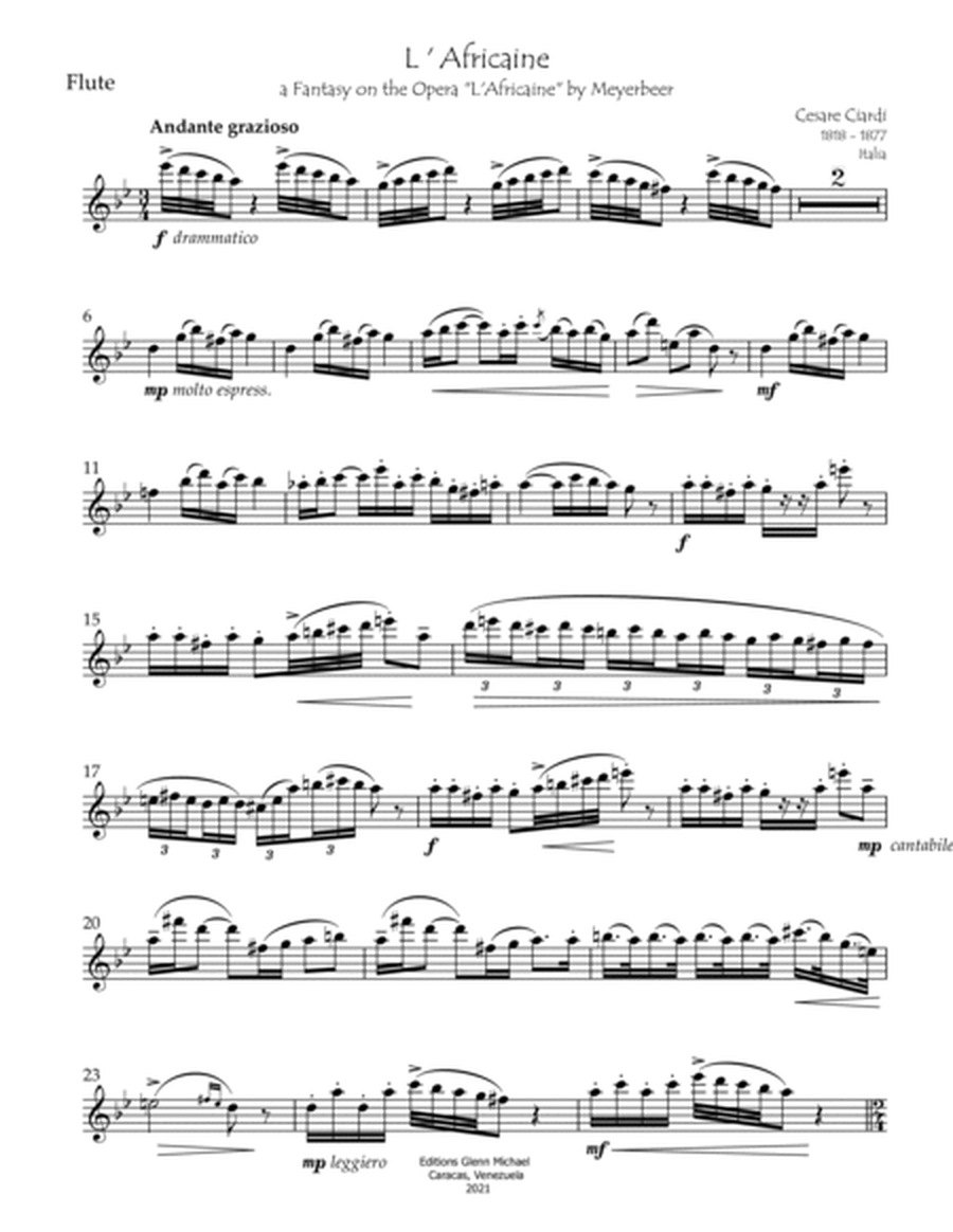 L'Africaine for Flute & Piano image number null