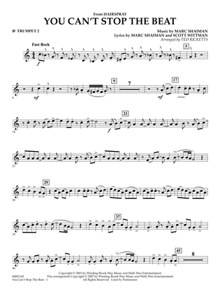 Book cover for You Can't Stop The Beat (from Hairspray) (arr. Ted Ricketts) - Bb Trumpet 2