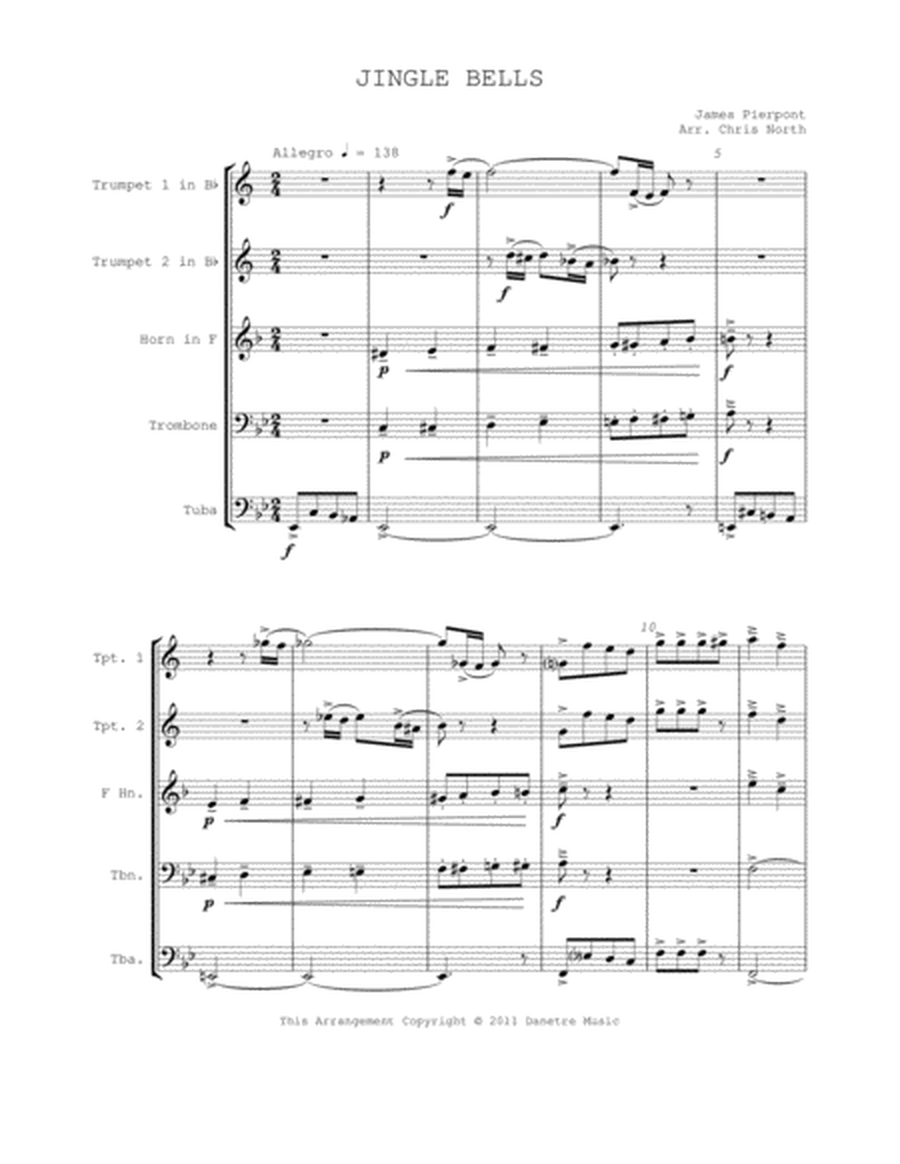 Jingle Bells (Brass Quintet) image number null