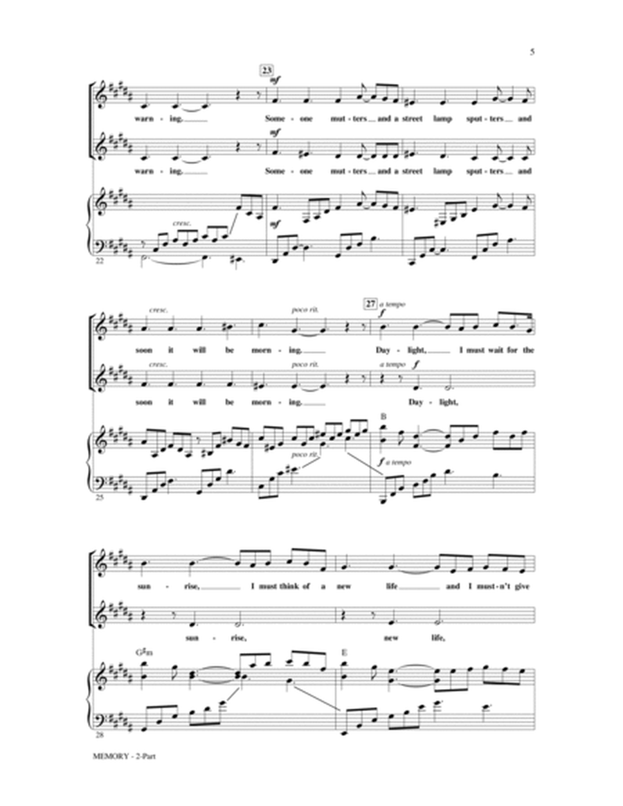 Memory (from Cats) (arr. Ed Lojeski)