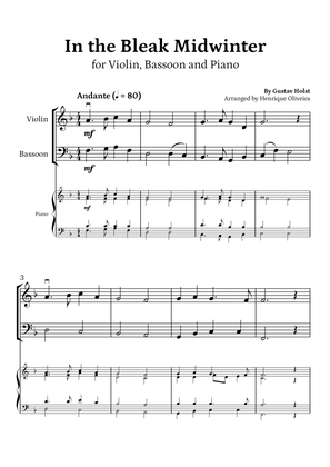 Book cover for In the Bleak Midwinter (Violin, Bassoon and Piano) - Beginner Level