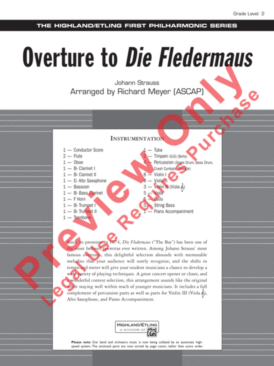 Overture to Die Fledermaus image number null