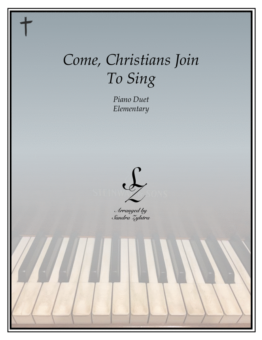 Come, Christians Join To Sing (elementary piano with optional duet) image number null